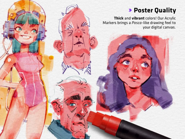 图片[3]-Procreate速写工具包 17支精选笔刷 助力创意速写与多元风格创作-25虚拟网