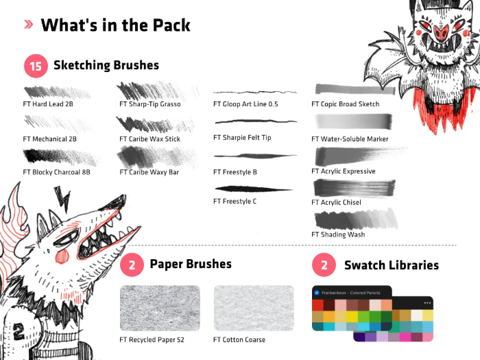 图片[10]-Procreate速写工具包 17支精选笔刷 助力创意速写与多元风格创作-25虚拟网