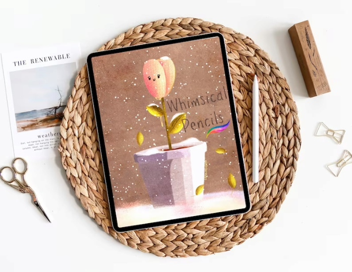 图片[2]-Procreate童趣复古铅笔蜡笔套装 8支特色画笔+4个色卡 助力可爱风与复古质感插画创作-25虚拟网