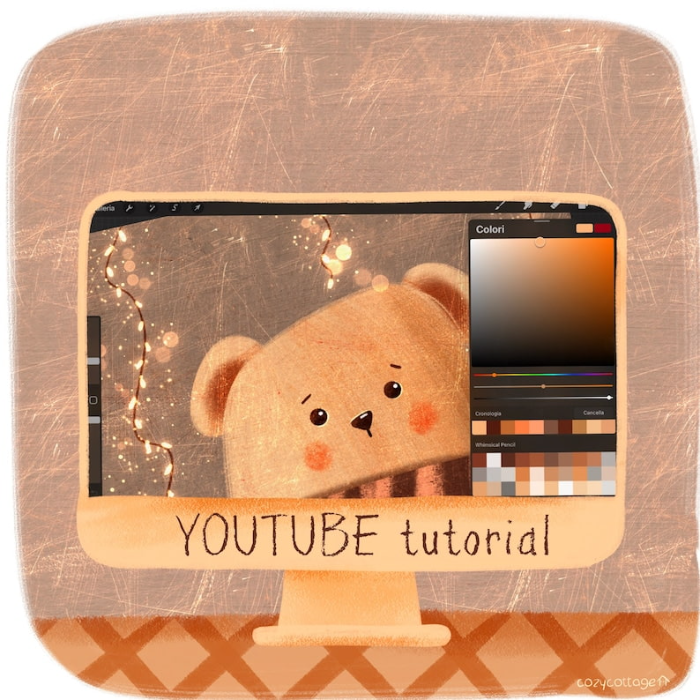 图片[7]-Procreate童趣复古铅笔蜡笔套装 8支特色画笔+4个色卡 助力可爱风与复古质感插画创作-25虚拟网