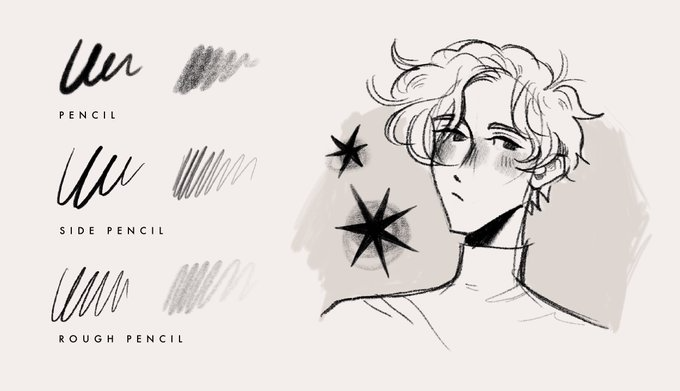 veir Procreate铅笔画笔套装 3支特色笔刷 助力风格化素描与速写创作-25虚拟网
