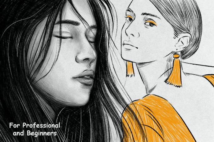 图片[3]-Procreate 20支素描画笔套装 炭笔铅笔双质感 适配专业插画与概念设计-25虚拟网