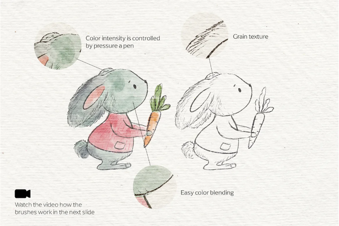 图片[9]-Procreate水彩&铅笔笔刷套装 14支双质感笔刷 适配清新插画与细腻素描-25虚拟网