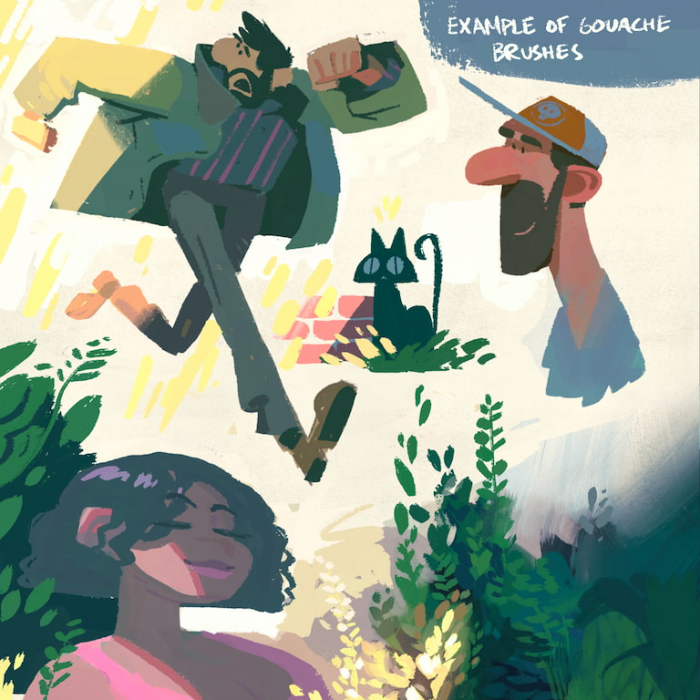 图片[6]-Procreate Michael草稿素描笔刷套装 37支多类型笔刷 适配场景速写与质感表现-25虚拟网