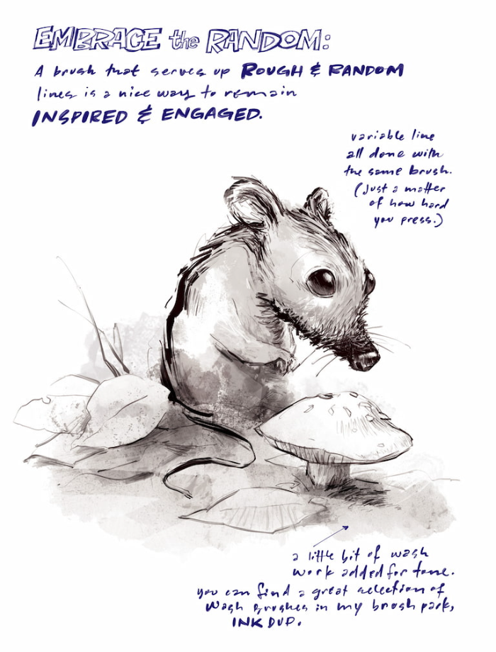 图片[5]-Procreate素描鹅毛笔轻墨水笔刷 风格化线条笔刷 适配创意素描与质感表现-25虚拟网