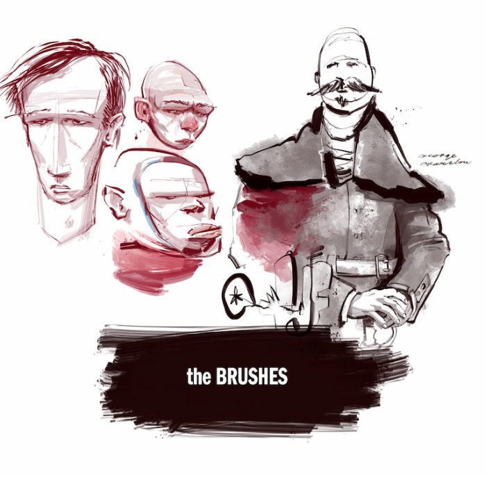 图片[8]-Procreate素描鹅毛笔轻墨水笔刷 风格化线条笔刷 适配创意素描与质感表现-25虚拟网