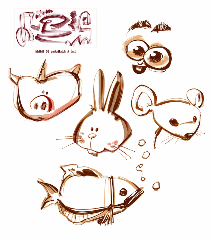 图片[21]-Procreate素描鹅毛笔轻墨水笔刷 风格化线条笔刷 适配创意素描与质感表现-25虚拟网