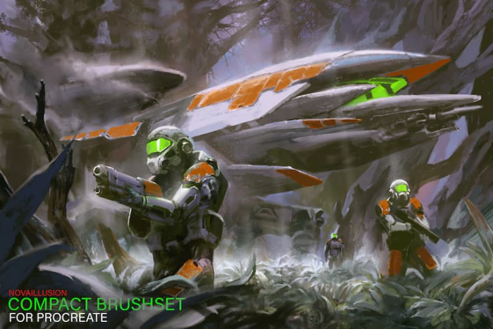 图片[3]-Procreate CG快速绘图和素描笔刷 多风格质感笔刷 适配科幻概念与快速表现-25虚拟网