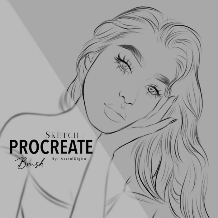 图片[2]-Procreate素描笔刷套装 4支多风格笔刷 适配整洁纹理与顺滑素描表现-25虚拟网