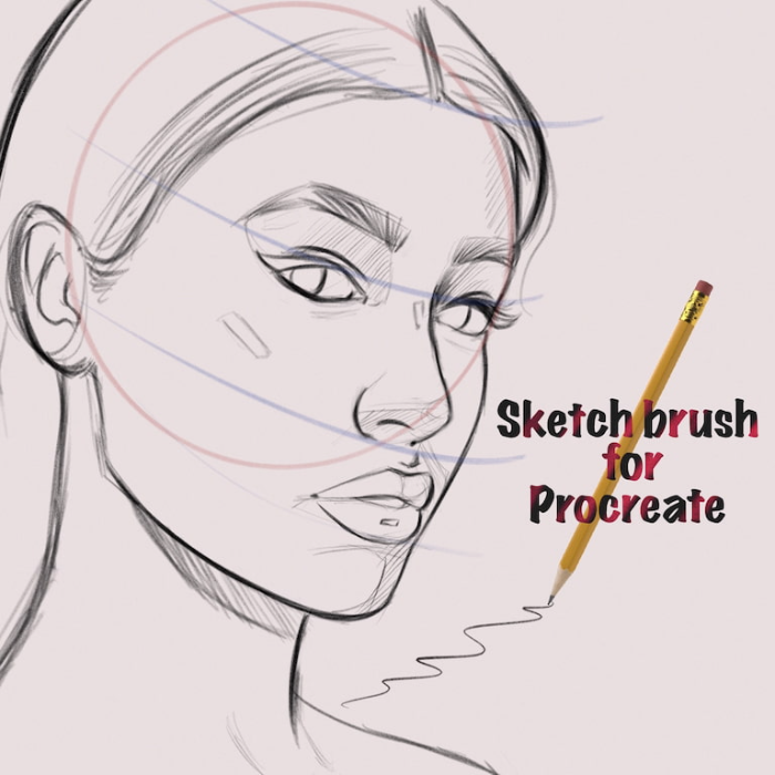 Procreate模仿铅笔质感素描笔刷 真实铅笔表现 适配素描创作与质感模拟-25虚拟网
