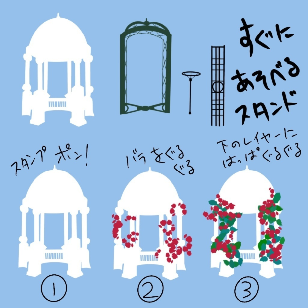 图片[3]-Procreate蔷薇花园笔刷套装 19种花卉与场景创作数字工具-25虚拟网