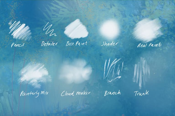 图片[3]-Procreate自然工作室笔刷套装 多类自然元素与场景创作数字工具-25虚拟网