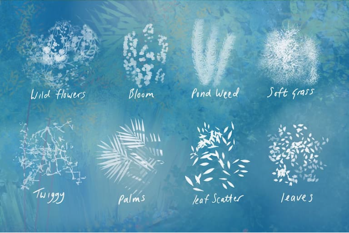 图片[5]-Procreate自然工作室笔刷套装 多类自然元素与场景创作数字工具-25虚拟网