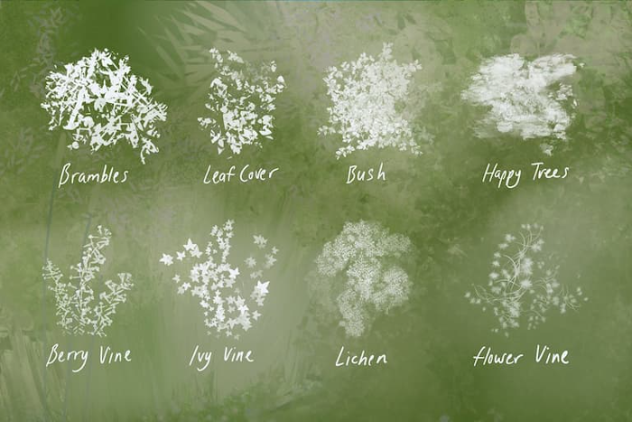 图片[6]-Procreate自然工作室笔刷套装 多类自然元素与场景创作数字工具-25虚拟网