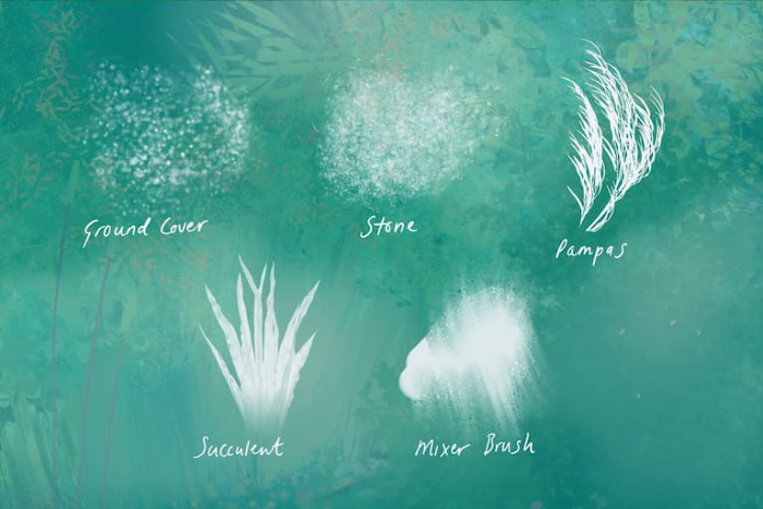 图片[7]-Procreate自然工作室笔刷套装 多类自然元素与场景创作数字工具-25虚拟网