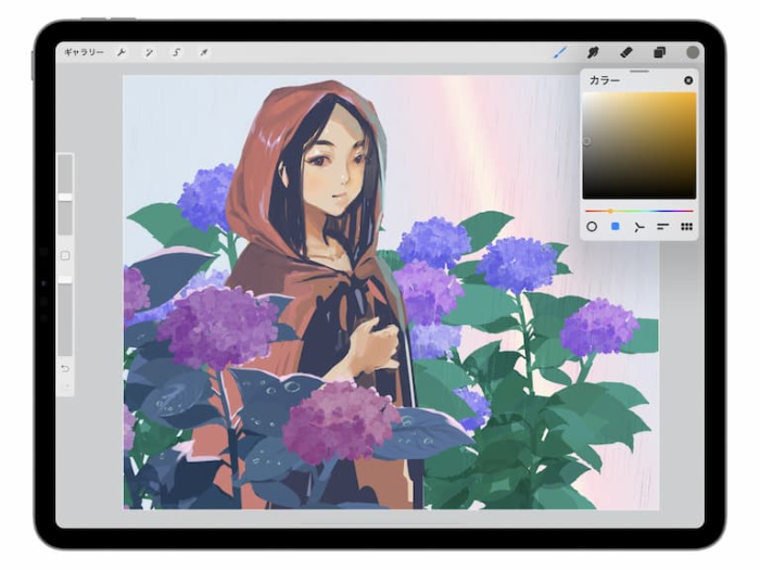 图片[4]-Procreate紫阳花图章笔刷套装 4种日系风格绣球花创作数字工具-25虚拟网