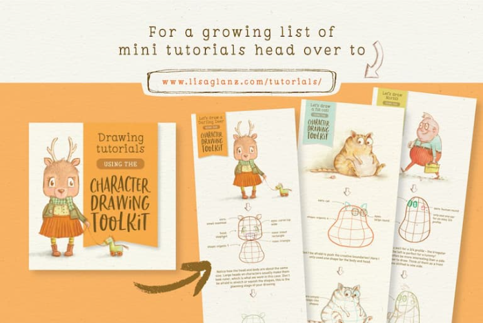 图片[12]-Procreate 卡通角色绘图工具包（辅助线图章笔刷） 卡通风格角色创作与绘图辅助数字工具-25虚拟网