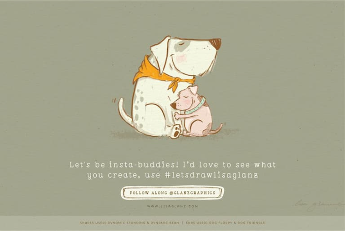 图片[13]-Procreate 卡通角色绘图工具包（辅助线图章笔刷） 卡通风格角色创作与绘图辅助数字工具-25虚拟网