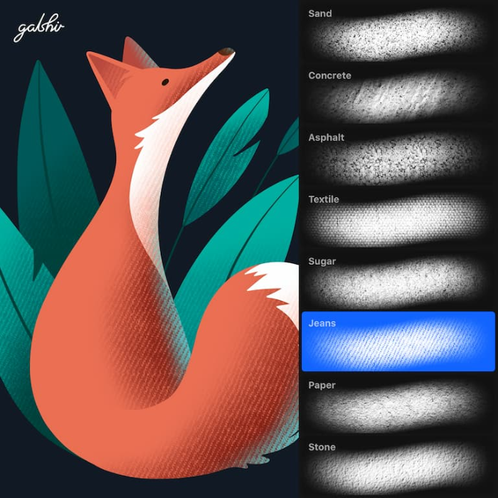 图片[6]-Procreate Gal Shir纹理笔刷套装 写实风格多材质纹理创作数字工具-25虚拟网