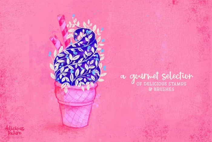 图片[2]-Procreate 美味食物纹理笔刷套装 综合风格美食纹理与背景创作数字工具-25虚拟网