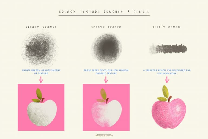 图片[8]-Procreate 美味食物纹理笔刷套装 综合风格美食纹理与背景创作数字工具-25虚拟网