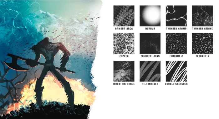 图片[2]-Procreate Paperlike动态环境画笔套装 34支概念艺术与动态氛围创作数字工具-25虚拟网