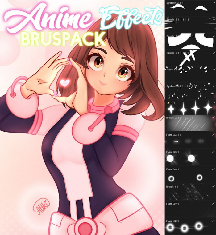 Procreate Atkki漫画特效笔刷套装 动漫风格画面特效与氛围营造创作数字工具-25虚拟网