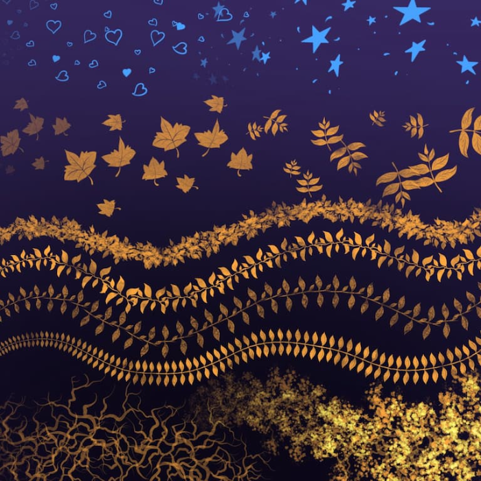 图片[4]-Procreate背景闪光图案笔刷套装 多样特效与背景点缀创作数字工具-25虚拟网