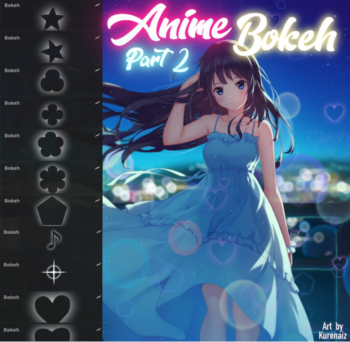 Procreate Attki漫画散景笔刷组之二 动漫风格背景点缀与细节丰富创作数字工具-25虚拟网