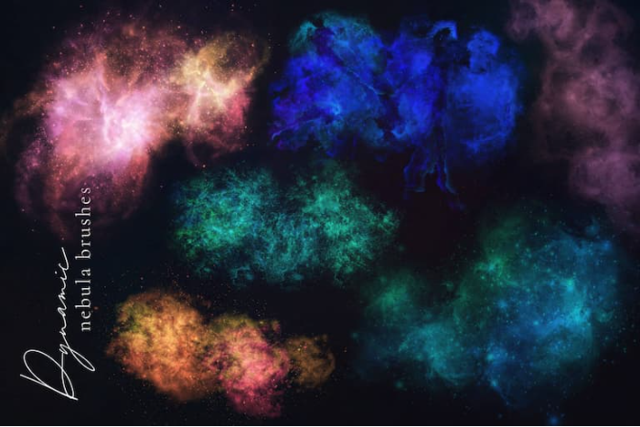 图片[6]-Procreate银河星系笔刷和印章套装 太空风格星系、星云与恒星创作数字工具-25虚拟网