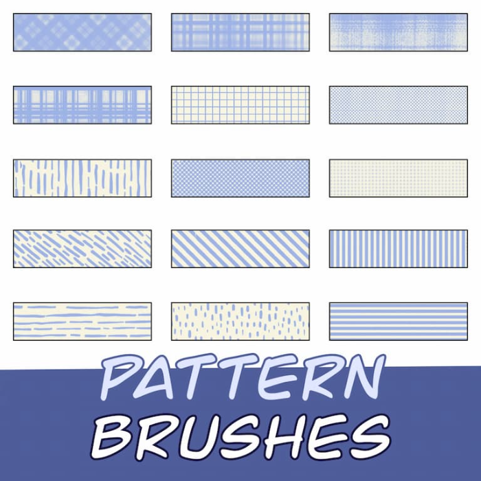 图片[2]-Procreate 15只图案笔刷套装 纹理填充与图案设计创作数字工具-25虚拟网