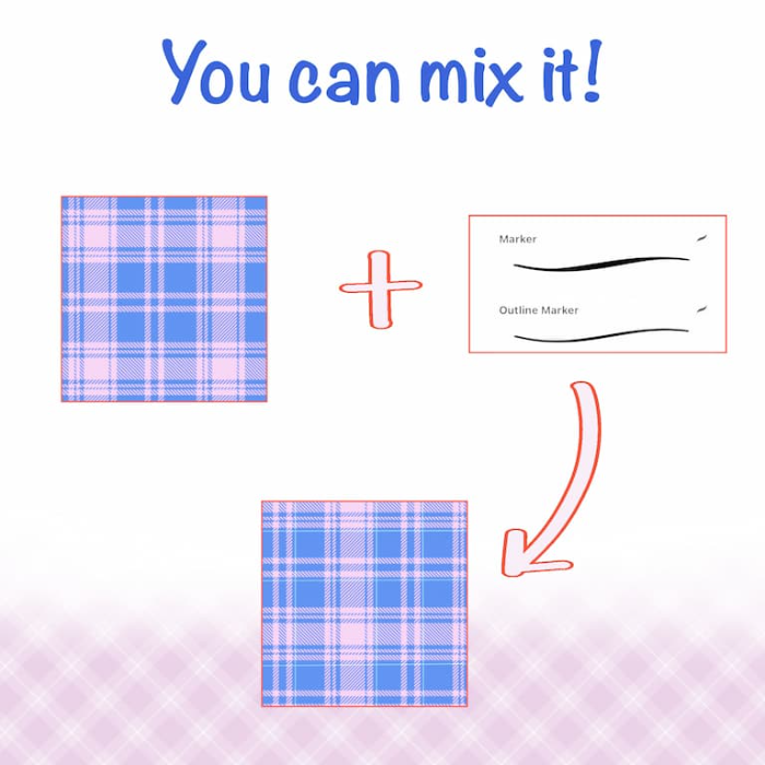 图片[3]-Procreate 衣物格子图案笔刷组 服装纹理与格子设计创作数字工具-25虚拟网