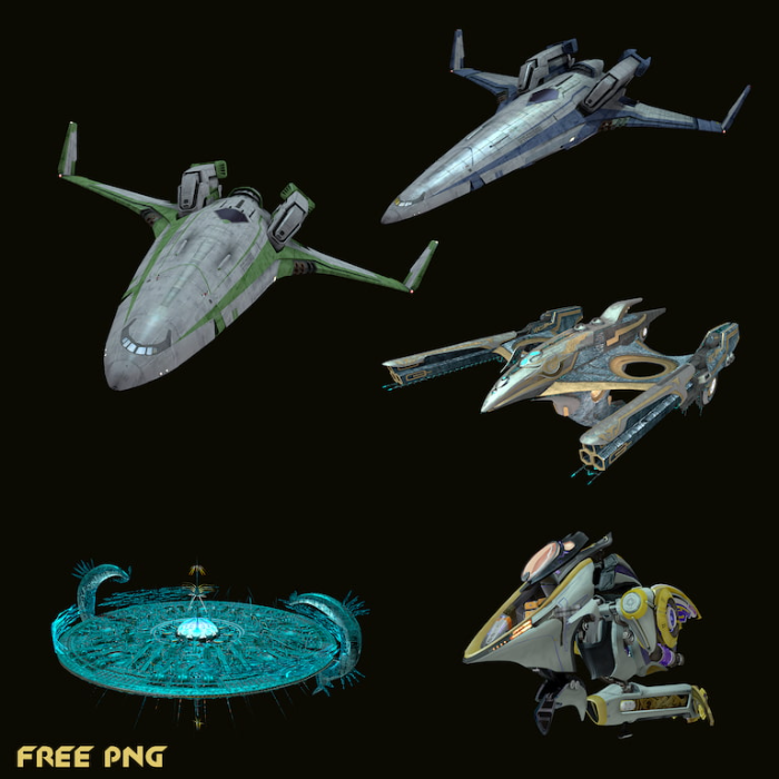 图片[3]-Procreate 宇宙飞船图章笔刷套装 太空风格飞船与航天元素创作数字工具-25虚拟网