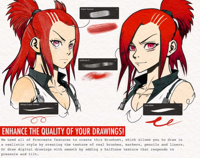 图片[5]-Procreate专业魔法漫画笔刷套装 104支笔刷 实现漫画动漫创作便捷精确效果-25虚拟网