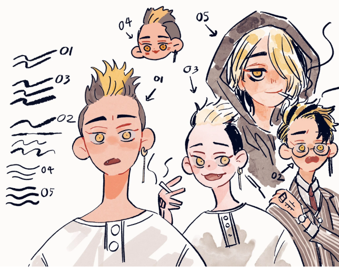 Procreate J.Pen笔刷套装 5支G笔 助力漫画线稿插画创作-25虚拟网