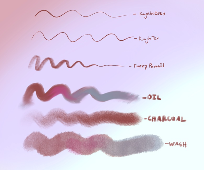 kagebonito Procreate大笔刷包 含铅笔水彩油画墨水笔刷 适配初学者与专业人士-25虚拟网