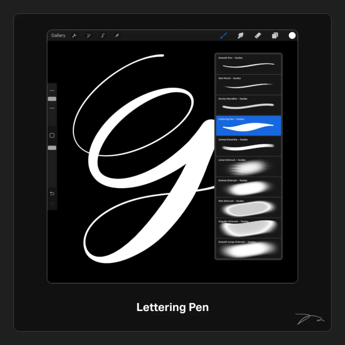 图片[3]-10款精选Procreate笔刷套装 含素描手写喷绘笔刷 适配插画与字体设计-25虚拟网