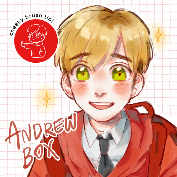 Andrew Box Procreate笔刷组 4支实用笔刷 覆盖素描马克笔水洗等风格-25虚拟网
