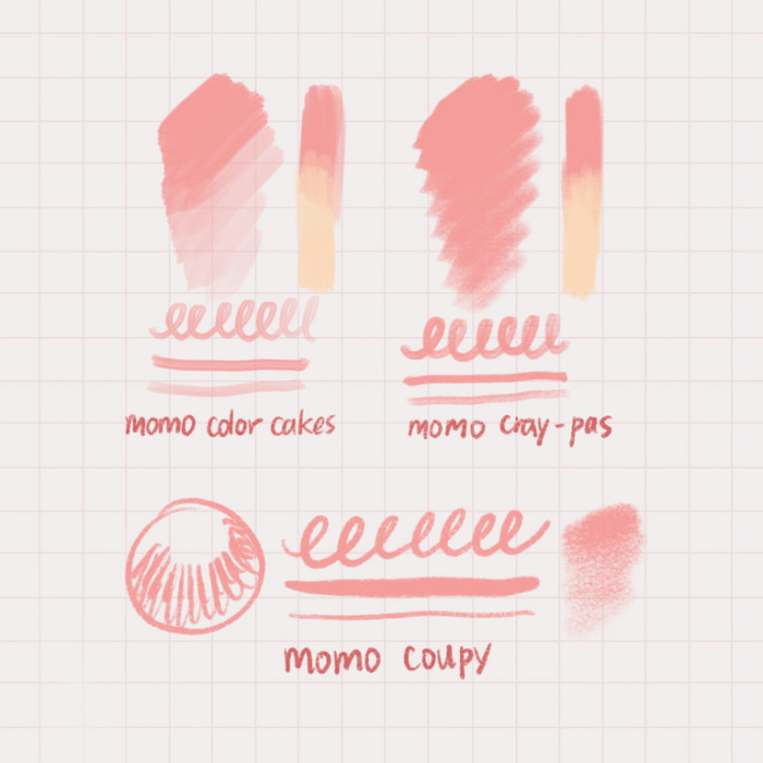 图片[2]-Momo Paintbox Procreate笔刷组 学生艺术工具风笔刷 覆盖水洗油画棒彩铅等风格-25虚拟网