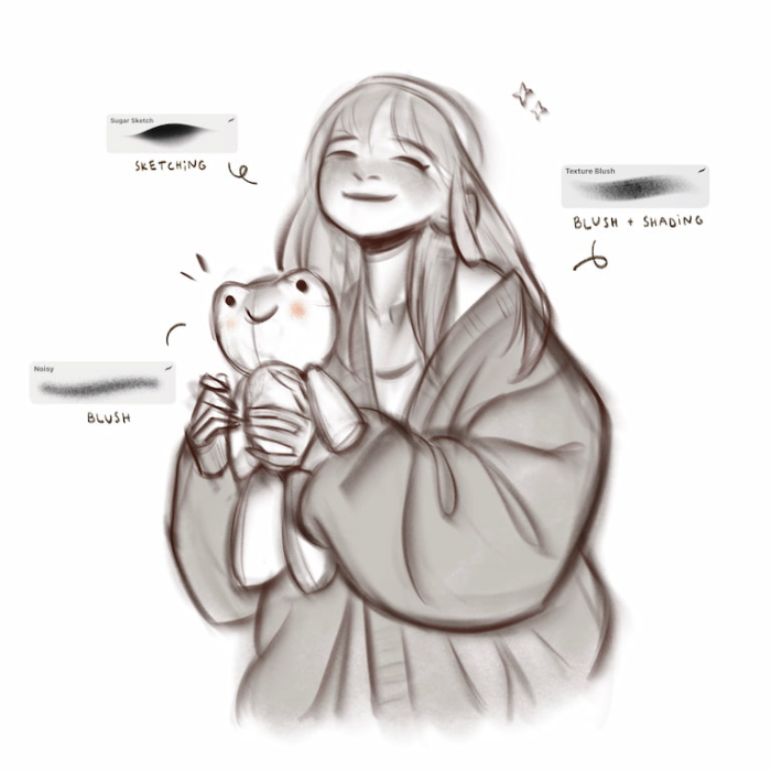 图片[4]-Cosmic Cookie Procreate笔刷包 18支多功能笔刷 覆盖素描上色细节 适配传统风格插画-25虚拟网