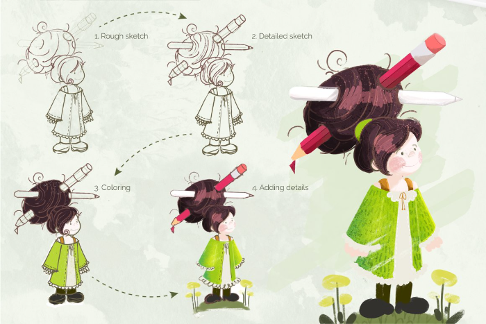 图片[2]-Procreate儿童插画笔刷套装 21支纹理笔刷 适配儿童插画、复古风格、漫画创作-25虚拟网