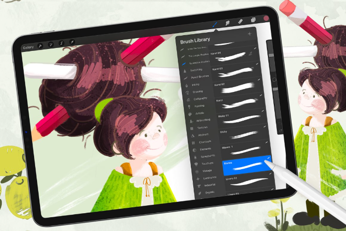 图片[4]-Procreate儿童插画笔刷套装 21支纹理笔刷 适配儿童插画、复古风格、漫画创作-25虚拟网