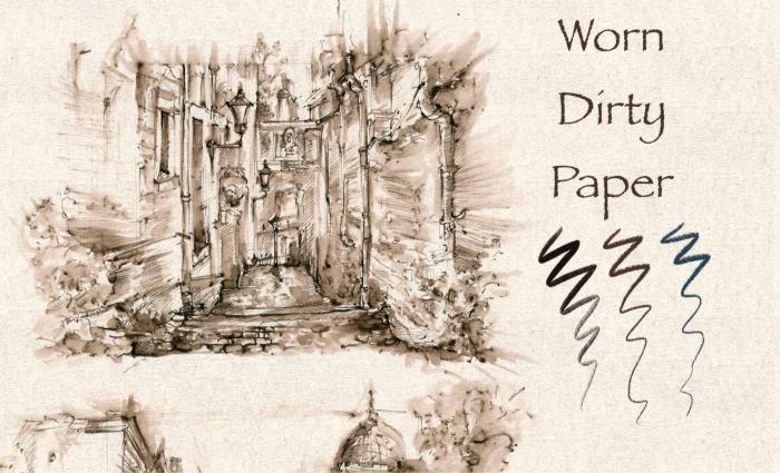 图片[3]-20款Procreate纹理纸张与画布 数字绘画质感提升工具包-25虚拟网