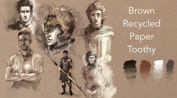 图片[5]-20款Procreate纹理纸张与画布 数字绘画质感提升工具包-25虚拟网