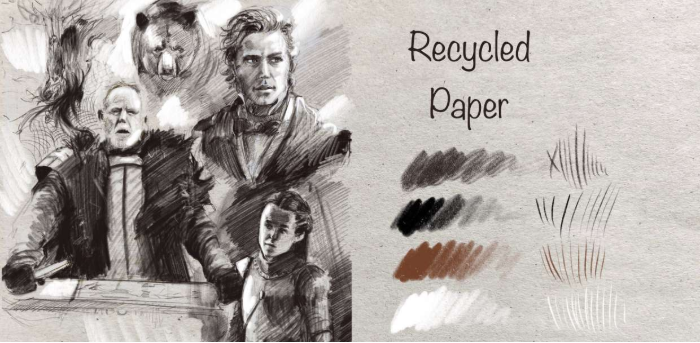 图片[9]-20款Procreate纹理纸张与画布 数字绘画质感提升工具包-25虚拟网