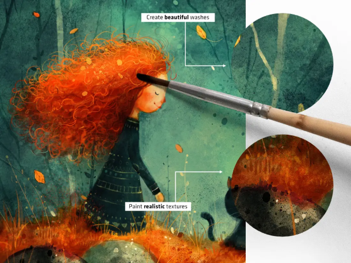 图片[10]-Procreate Magika笔刷包 奇幻风格儿童插画与水彩质感创作数字工具-25虚拟网