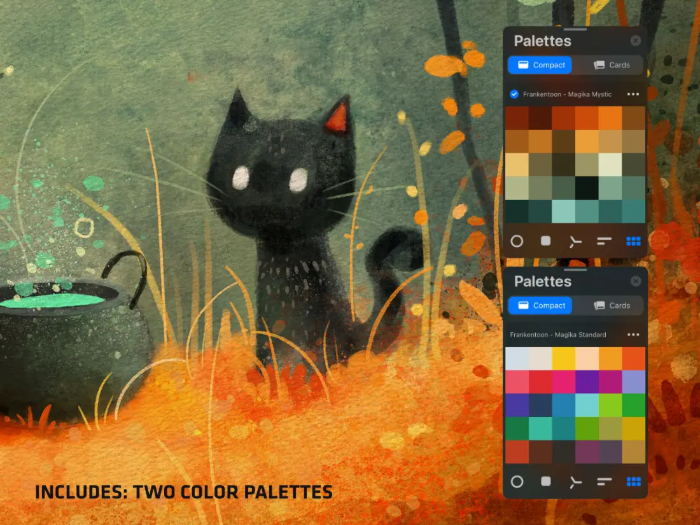 图片[16]-Procreate Magika笔刷包 奇幻风格儿童插画与水彩质感创作数字工具-25虚拟网