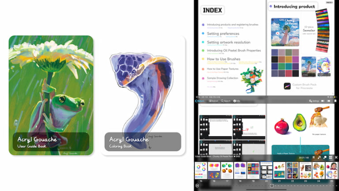 图片[19]-Procreate 丙烯水粉颜料笔刷包 写实风格丙烯质感与色彩创作数字工具-25虚拟网