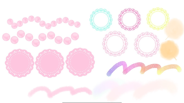 图片[3]-Procreate 图形笔刷套装 蕾丝珍珠质感 适配装饰插画与风格表现-25虚拟网