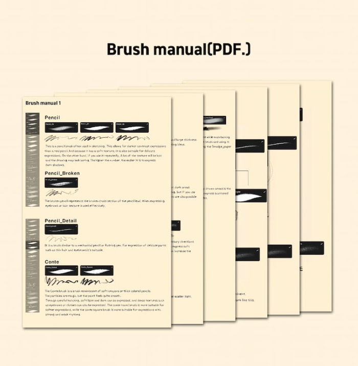 图片[11]-Procreate Brooks Kim 20 Sketch Pencil Brushes（20支素描铅笔笔刷）套装 写实素描质感 适配人像与速写创作-25虚拟网